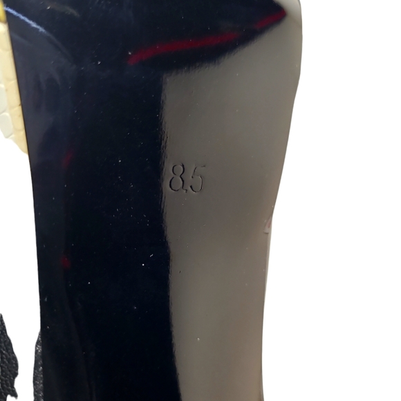 AKIRA Azalea Wang Thinking Out Loud Chunky Heel Bootie Black Size 8.5 New - Picture 8 of 9